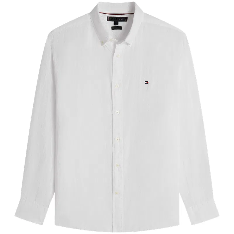 Рубашка мужская с отложным воротником Tommy Hilfiger, White YBR