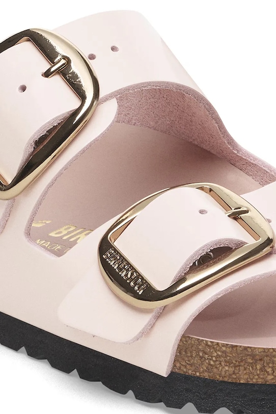 Кожаные шлепанцы Arizona с широкой пряжкой Birkenstock, розовый — фото 3