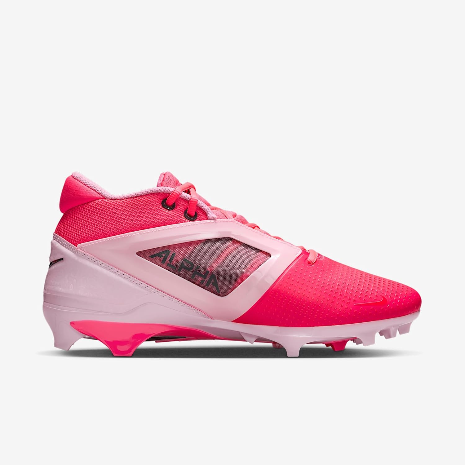 Футбольные бутсы Nike Alpha Menace 4 Elite (FD7036-600, университетский красный/командный красный/черный/белый), Racer Pink/Pink Foam/Dark Smoke Grey/Dark Grey — фото 3