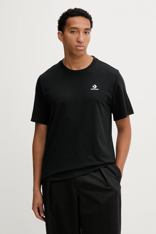 

Хлопковая футболка Converse, черный