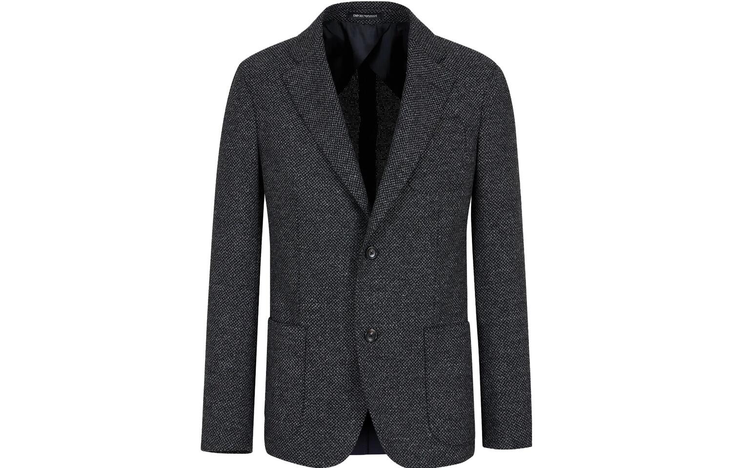 Emporio Armani Мужская куртка, серые, с V-образным вырезом, средней плотности ткани, другие — фото 2