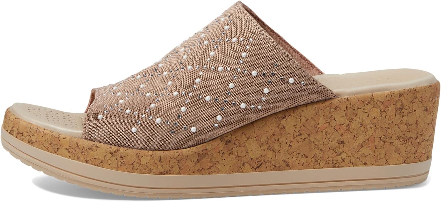 Сандалии Bzees Royal Wedge Sandals, цвет Biscotti Shimmer — фото 4