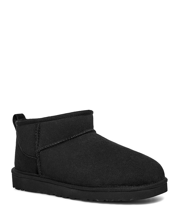 

Мужские классические ультра мини-сапоги UGG без застежки, черный