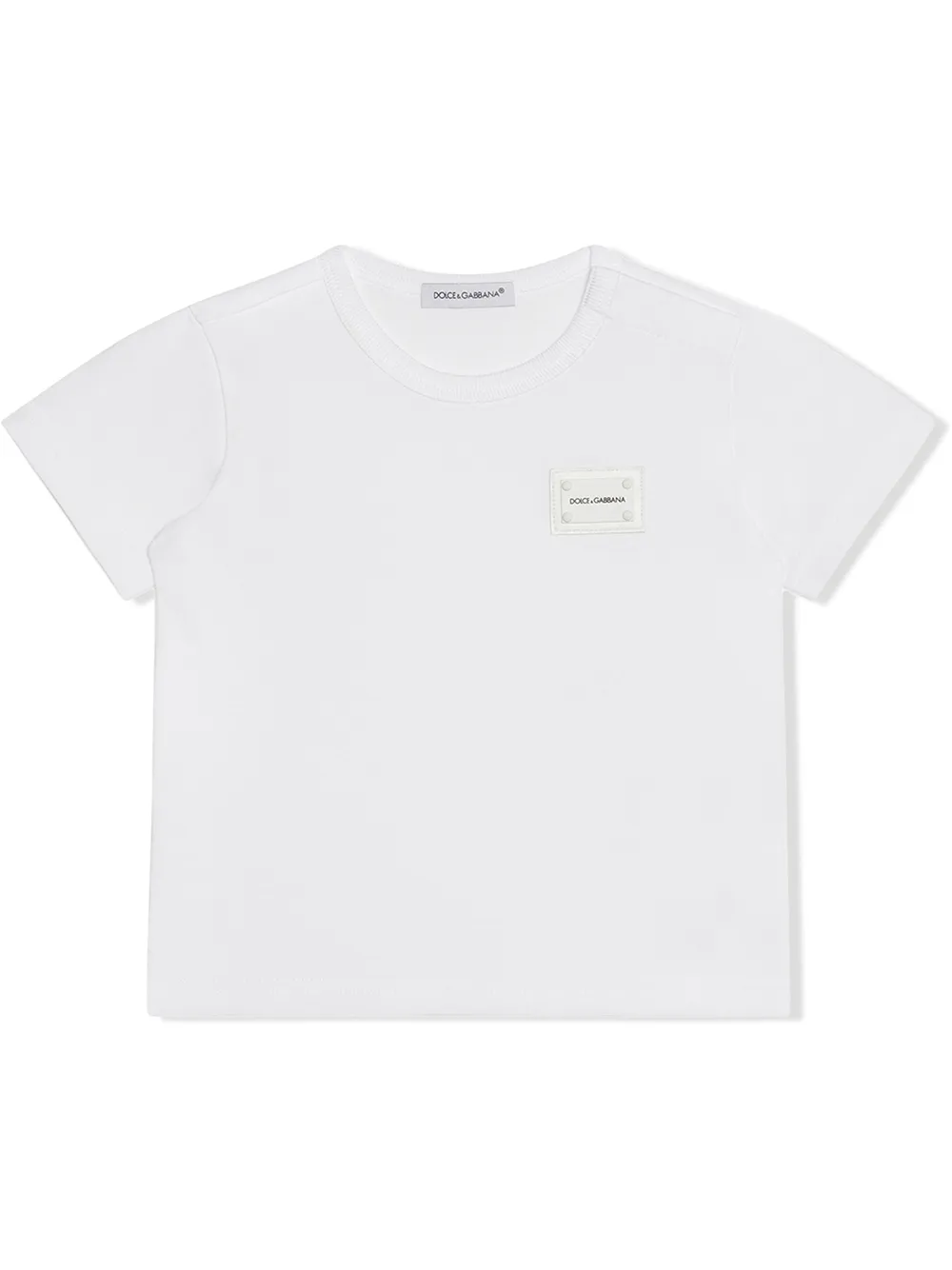 

Футболка с логотипом Dolce & Gabbana Kids, белый