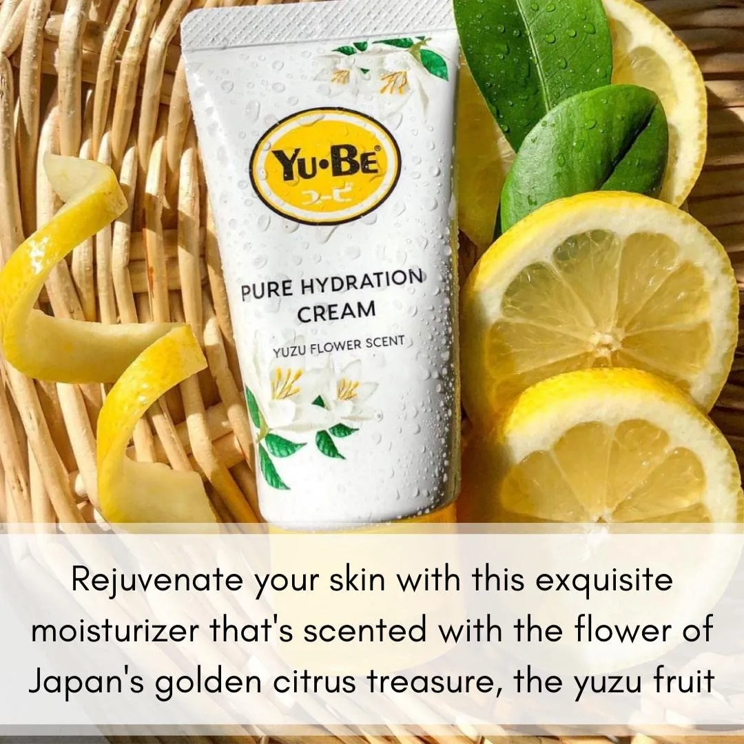 Yu-Be Yuzu Pure Hydration Cream (Duo): крем для тела и рук - веганский уход для чувствительной и сухой кожи с экстрактом цветов юдзу, 40 мл — фото 3