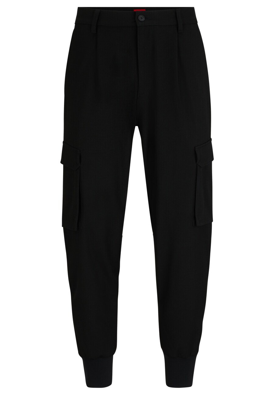 

Брюки-карго HUGO Regular Cargo Pants Glavin241, черный