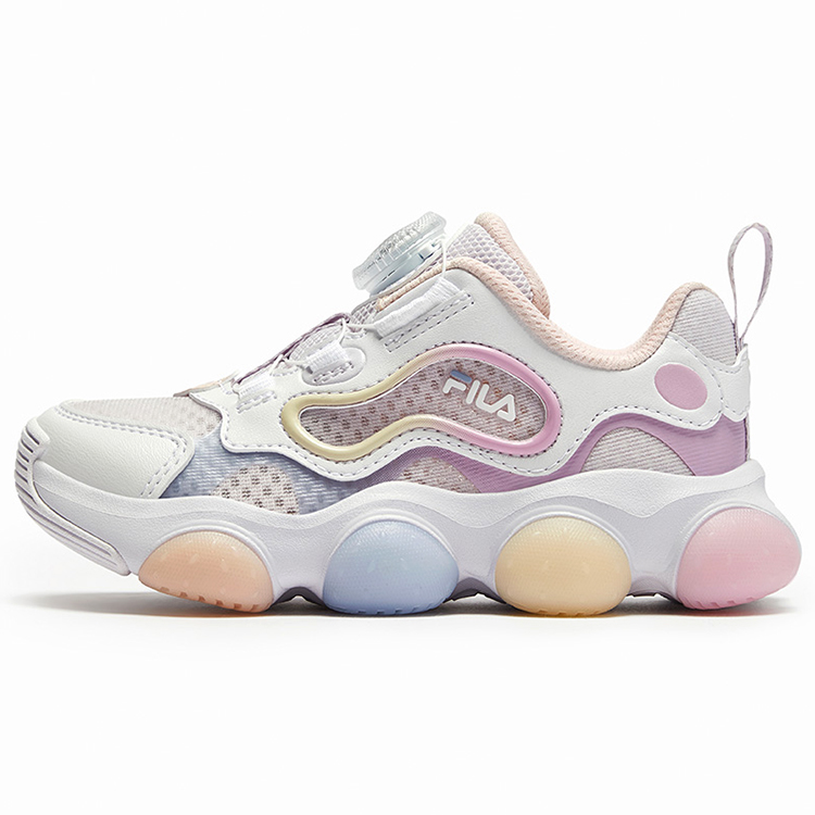 

FILA KIDS Детские кроссовки с противоскользящим покрытием, износостойкие, белые, фиолетовые, для детей от 3 до 7 лет