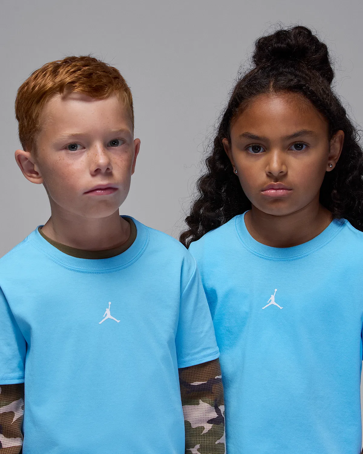 Little Kids' Dri-FIT Core T-Shirt Jordan Sport, Blue Chill — фото 3