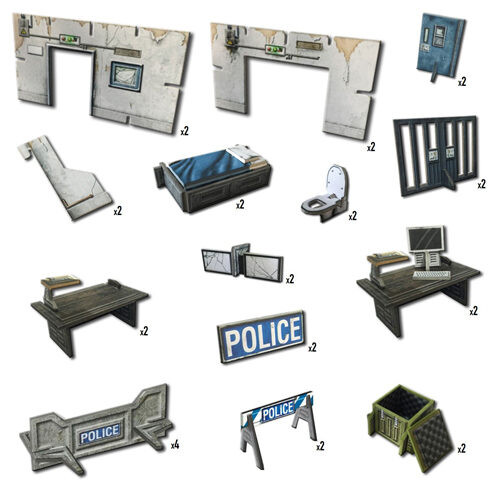 

Фигурки Urban Apocalypse Terrain – Police Precinct Battle Systems