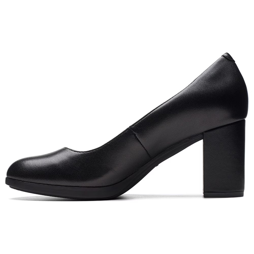 Туфли на низком ходу Bayla skip comfort pump Clarks, black leather — фото 4