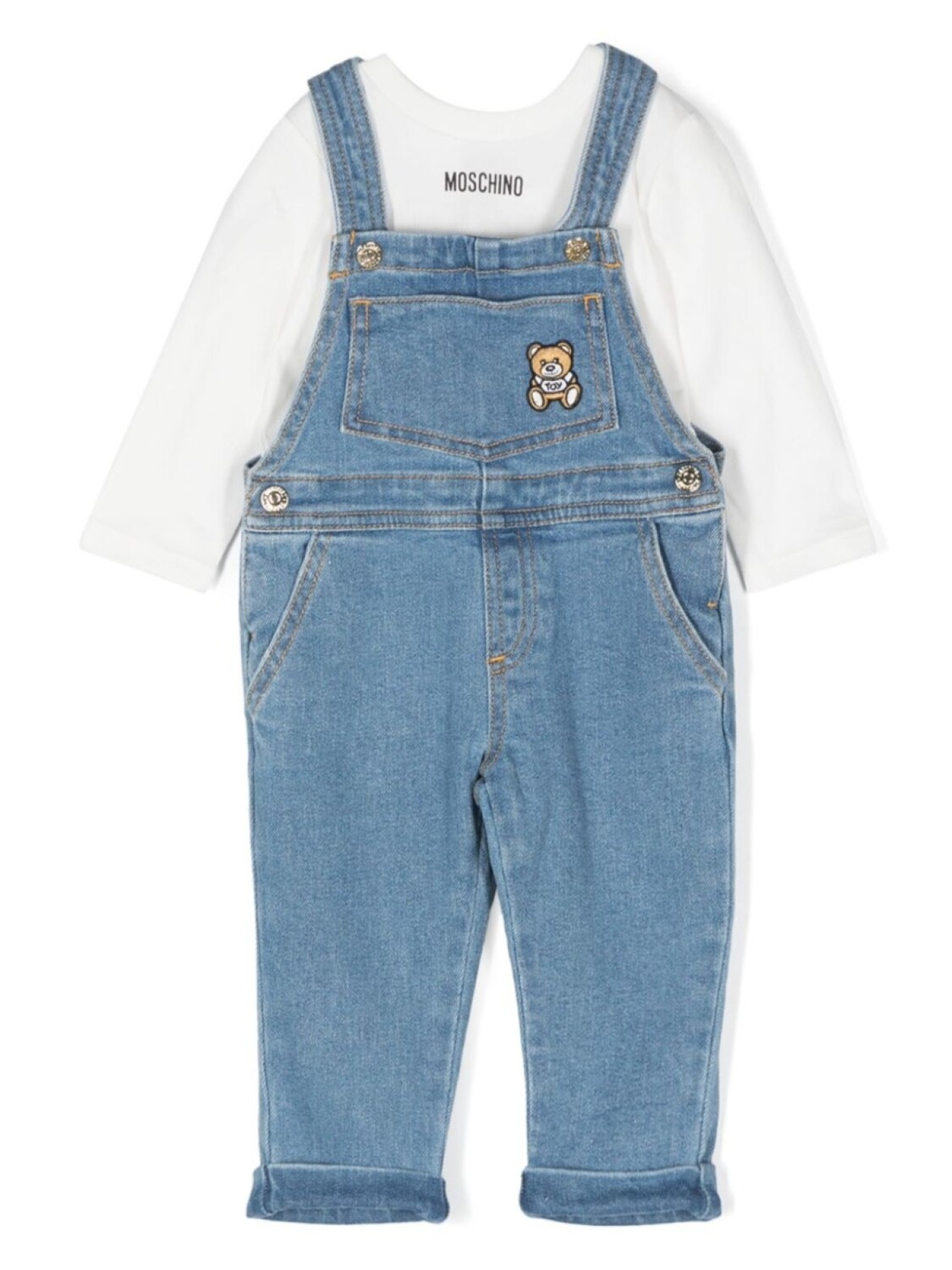 

Moschino Kids комбинезон Teddy Bear, синий