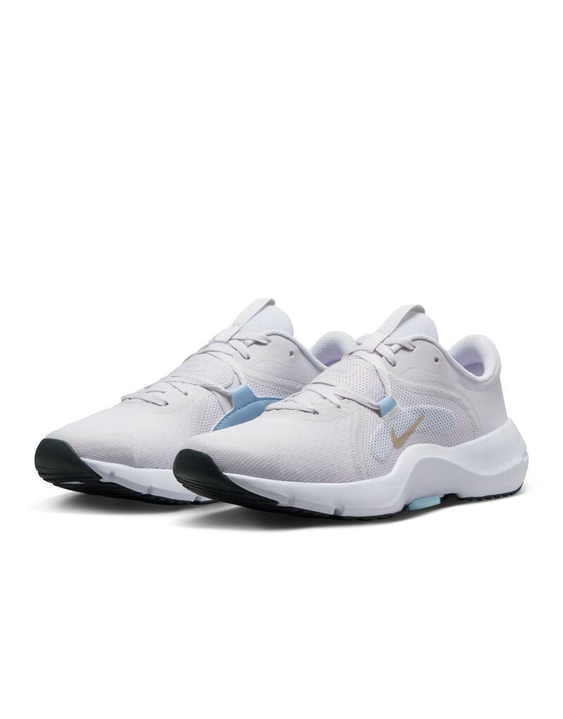 

Кроссовки Nike In-Season 13 светло-серого и золотого цветов, Серый, Кроссовки Nike In-Season 13 светло-серого и золотого цветов