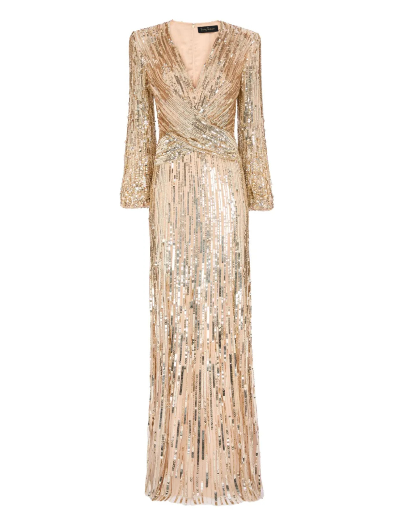 

Платье макси «Космос» Jenny Packham, золотой