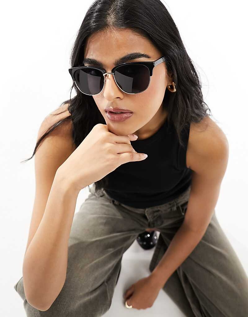 

Черные солнцезащитные очки New Look – Cateye