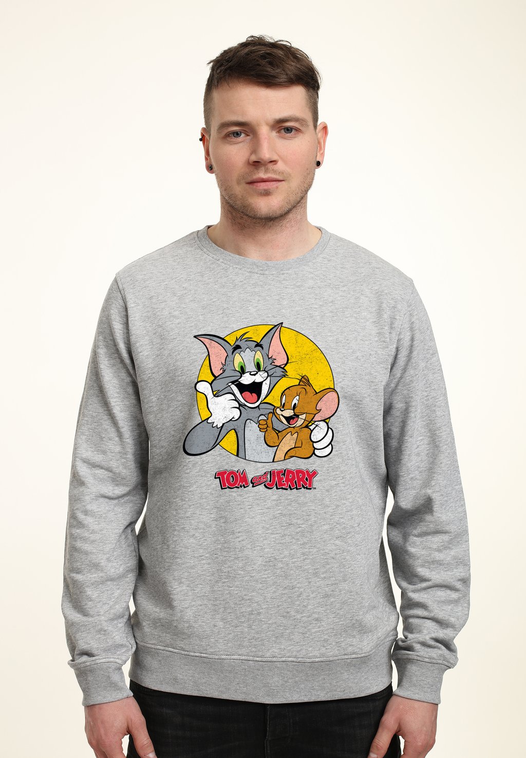 

Толстовка TOM AND JERRY THUMBS UP Henry Tiger, цвет Heather Grey