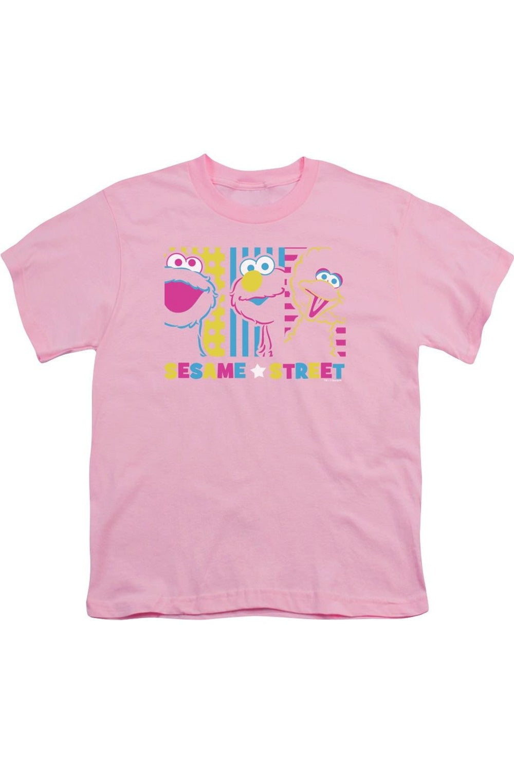

Футболка с коротким рукавом для детей Sesame Street See Em Why Gildan, розовый