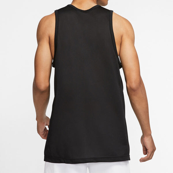 Спортивная футболка dri-fit series large sports sleeveless vest black Nike, черный — фото 4