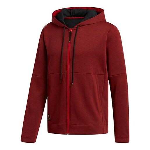 

Куртка adidas CNY CU Hoodie Basketball Sports Hooded Jacket Red, красный