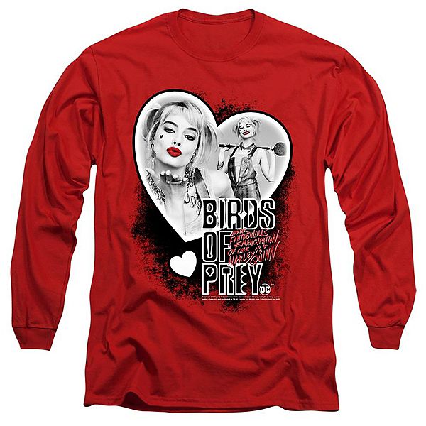 

Футболка с длинным рукавом Birds of prey heart Harley Licensed Character