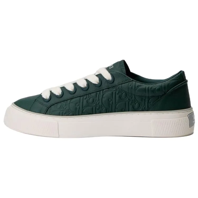 DIOR B33 Spin Low top Skateboard Shoes мужские Dark Green