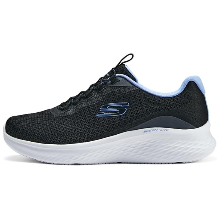 

Кроссовки женские низкие черные/синие Skechers