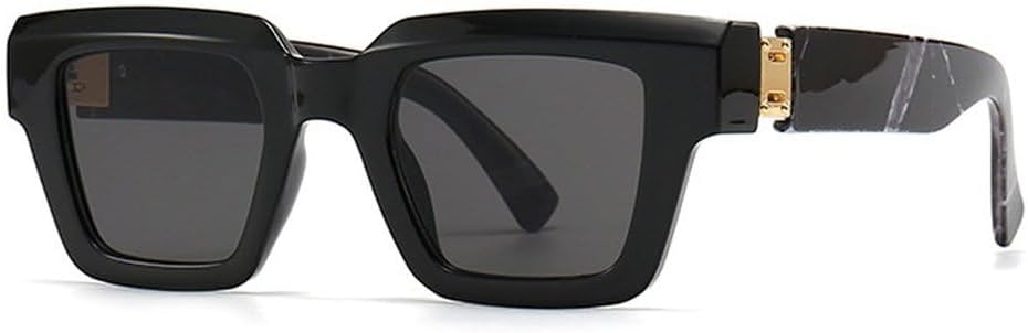 

Модные квадратные женские солнцезащитные очки в винтажном стиле, конфетные цвета, прозрачные градиентные очки, мужские солнцезащитные очки в стиле панк SKFGNX, Black Gray