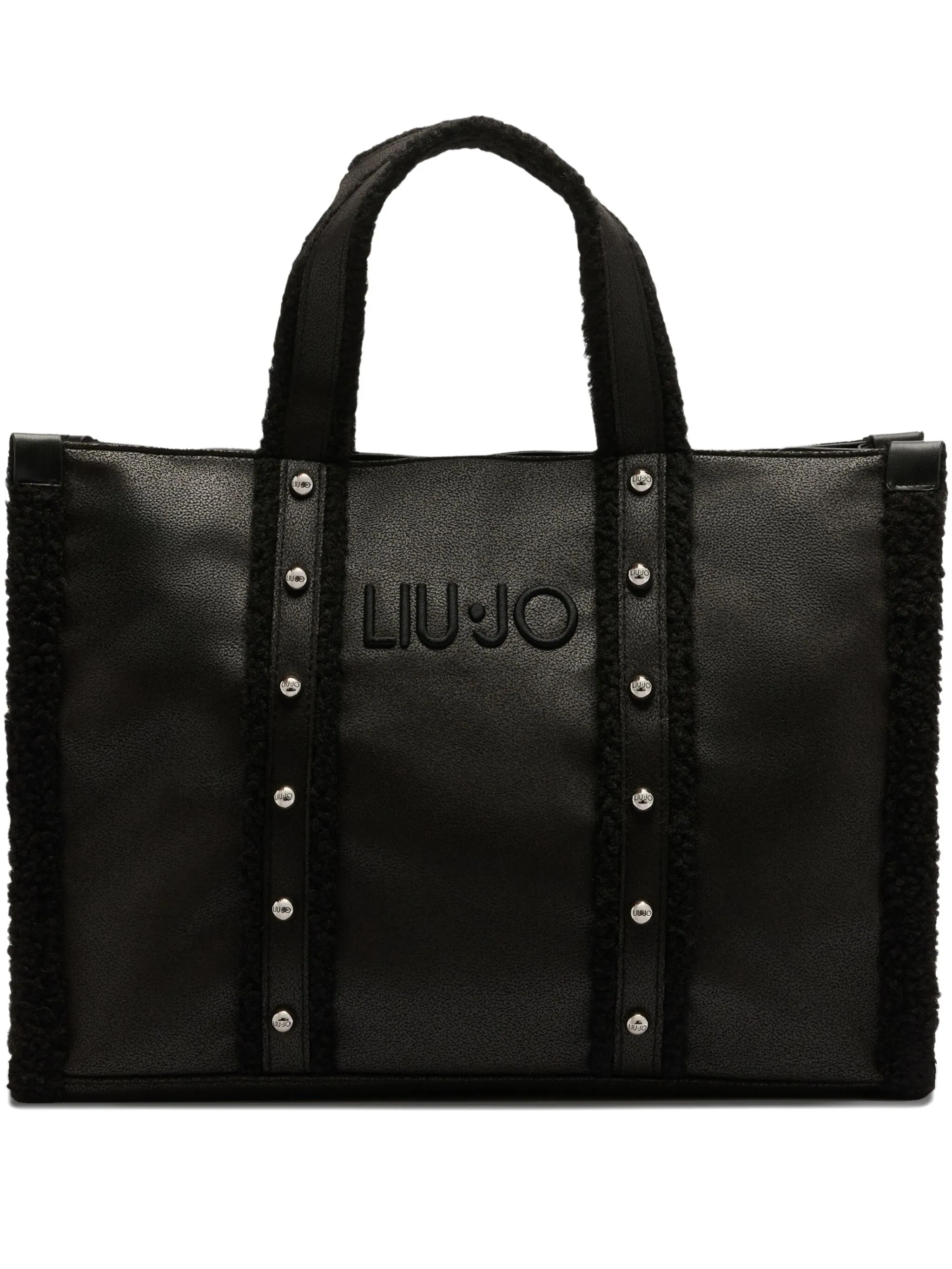 

Сумка-тоут с заклепками Liu Jo, черный
