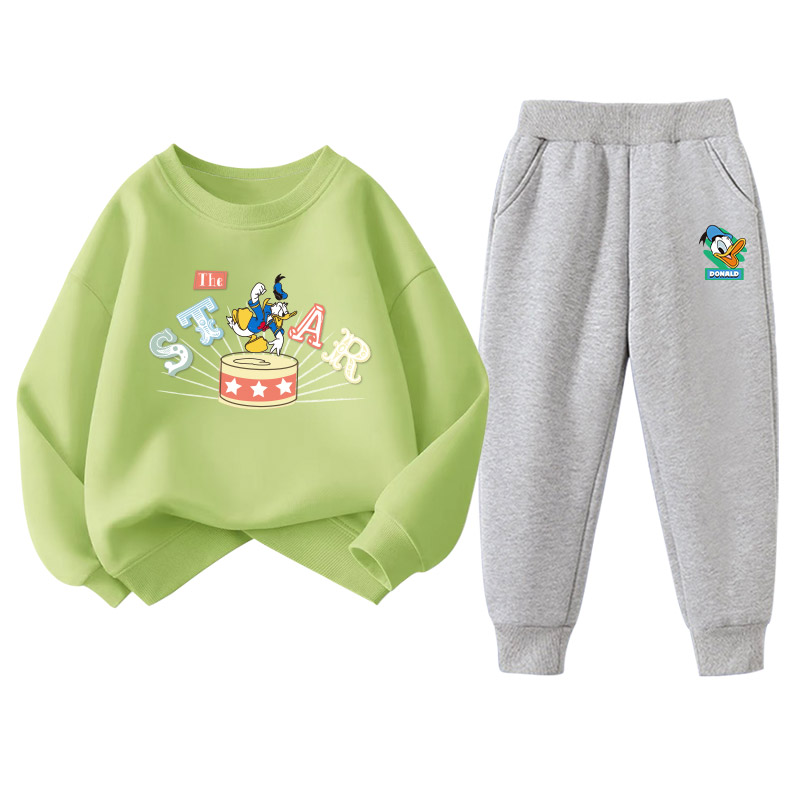 

Повседневная спортивная одежда для детей 3-7 лет Disney, зеленый/серый