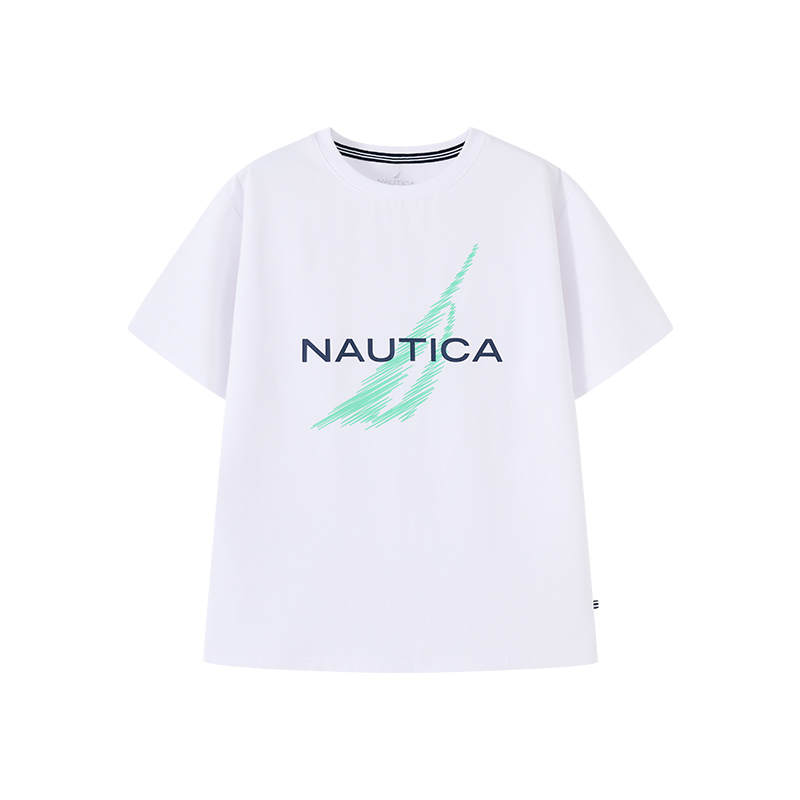 

Футболка с коротким рукавом для мальчиков и девочек NAUTICA, белый