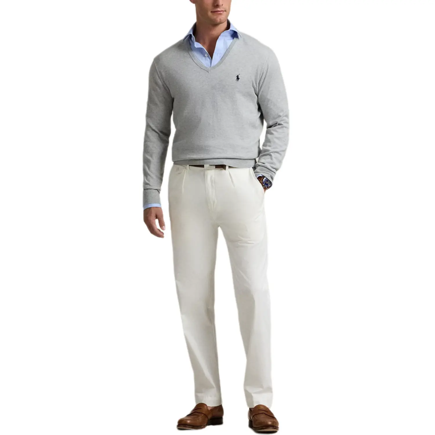 

Футболка поло Regular мужская серая Polo Ralph Lauren