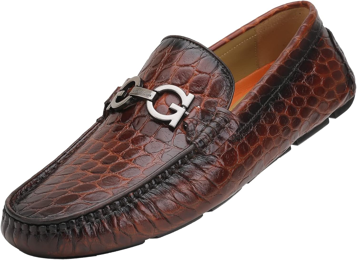 

Мужские мокасины, классические туфли, кожаные повседневные слипоны, дышащие лоферы с отделкой 'пэнни' для мужчин Generic, коричневый