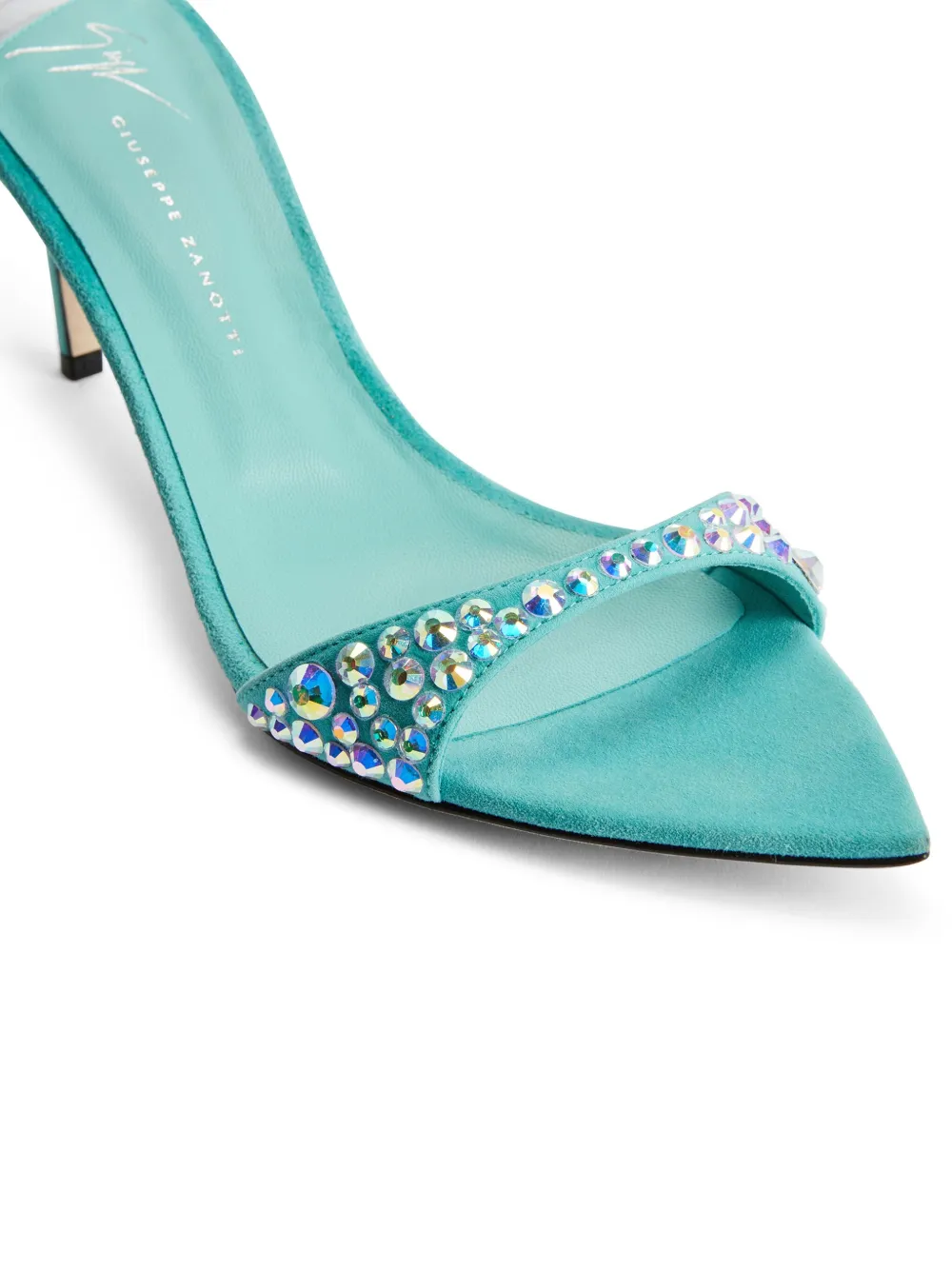 Босоножки Intriigo Queen 70 с кристаллами Giuseppe Zanotti, синий — фото 4