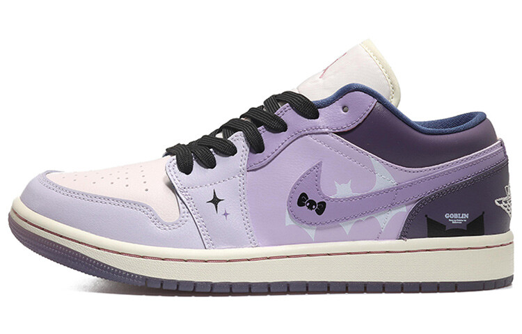 

Кроссовки Air JORDAN 1 Vintage Basketball Shoes Women's Low-Top Purple Black