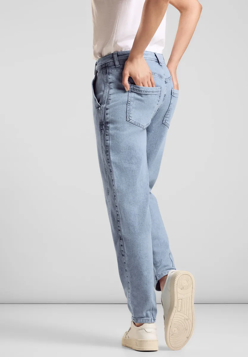 

Джинсы свободного кроя STREET ONE с декоративными швами, цвет Light Blue Tinted Wash