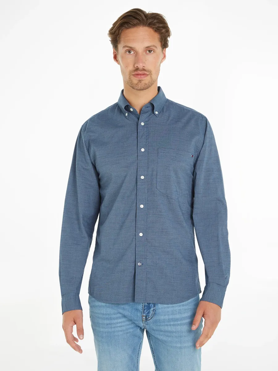 

Рубашка с длинными рукавами Tommy Hilfiger "HOUNDSTOOTH RF SHIRT", синий