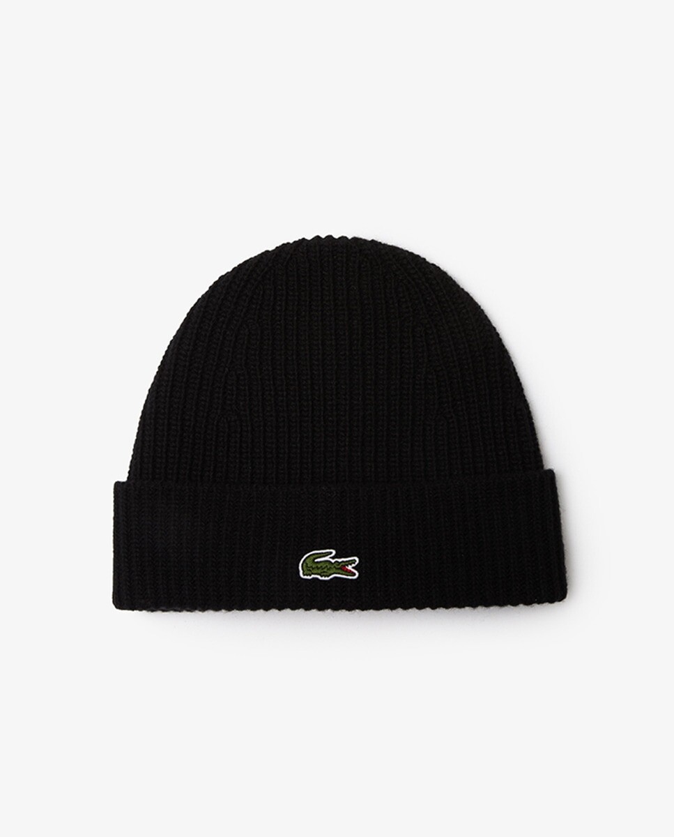 

Мужская шерстяная шапка Lacoste, черный