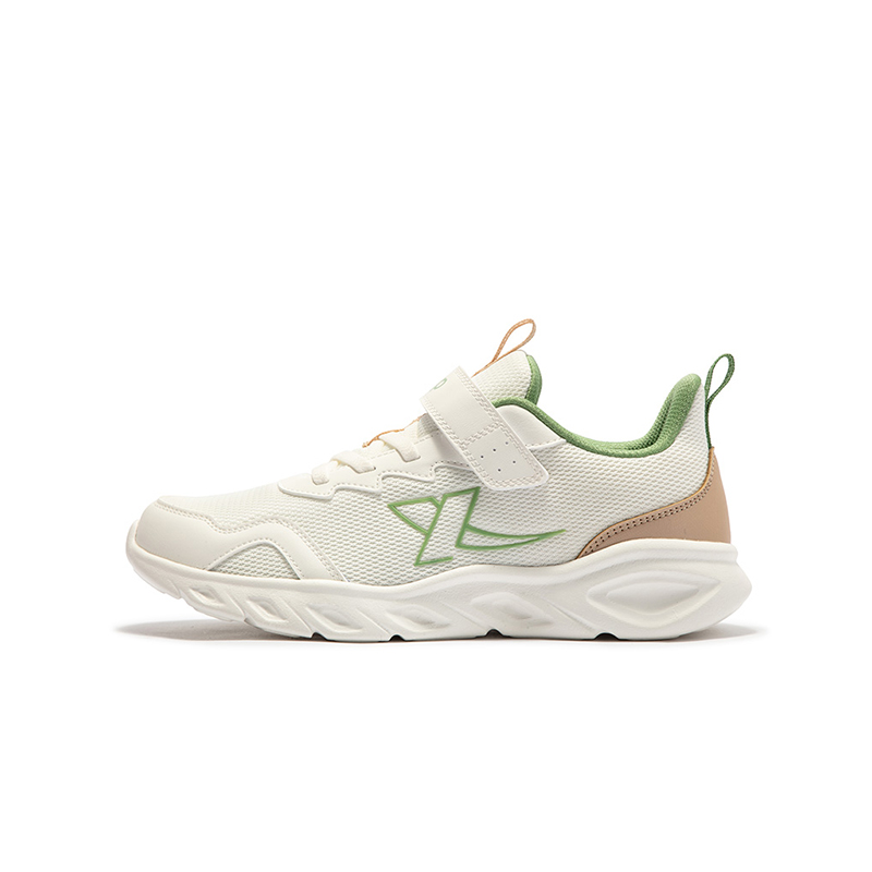 

XTEP Низкие детские беговые кроссовки с противоскользящим и износостойким покрытием Sail White и Garden Green