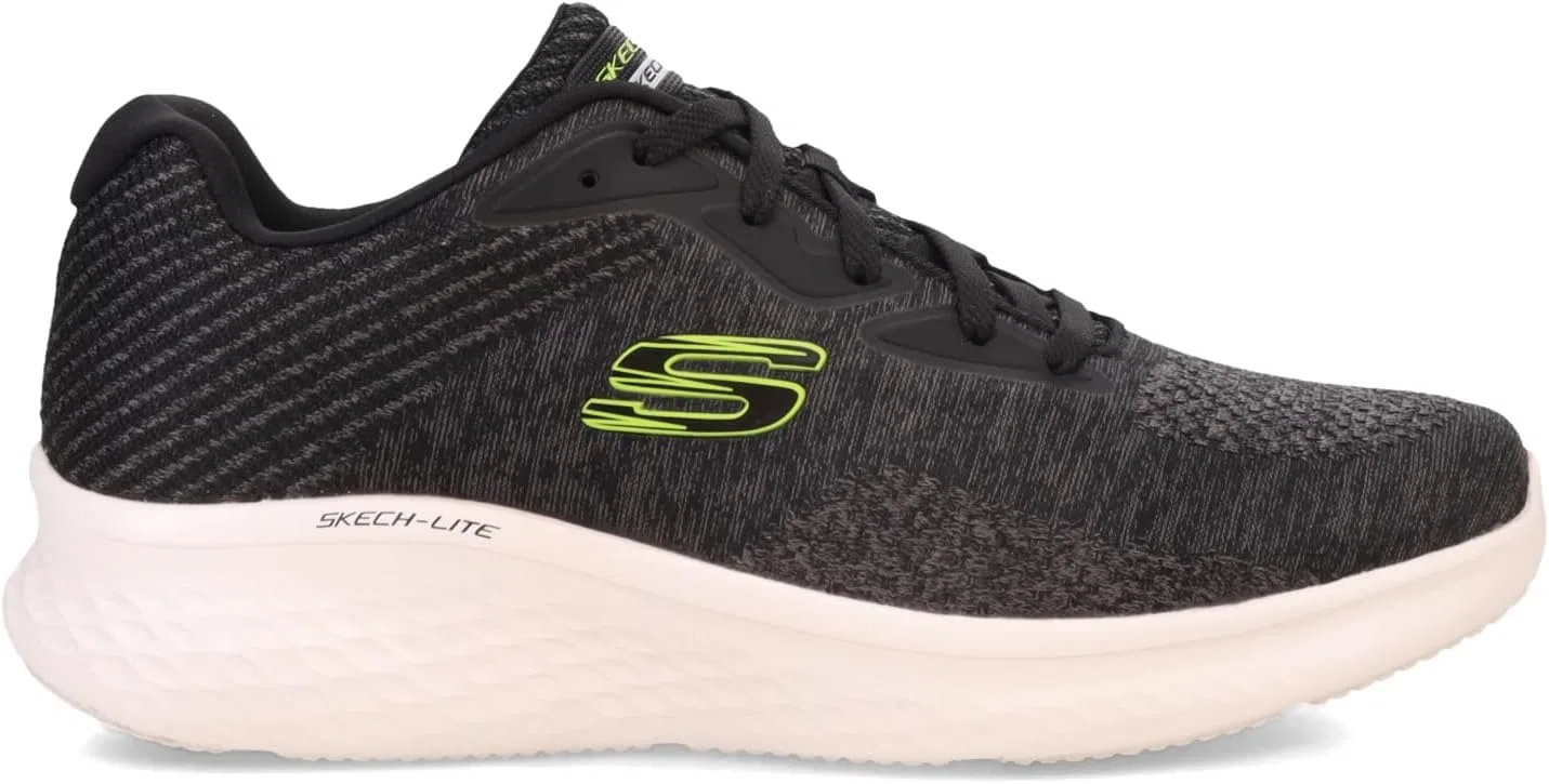 Мужские кроссовки Skechers Skech-lite Pro Faregrove, 2-Black Circular Knit Synthetic Lime Trim — фото 3