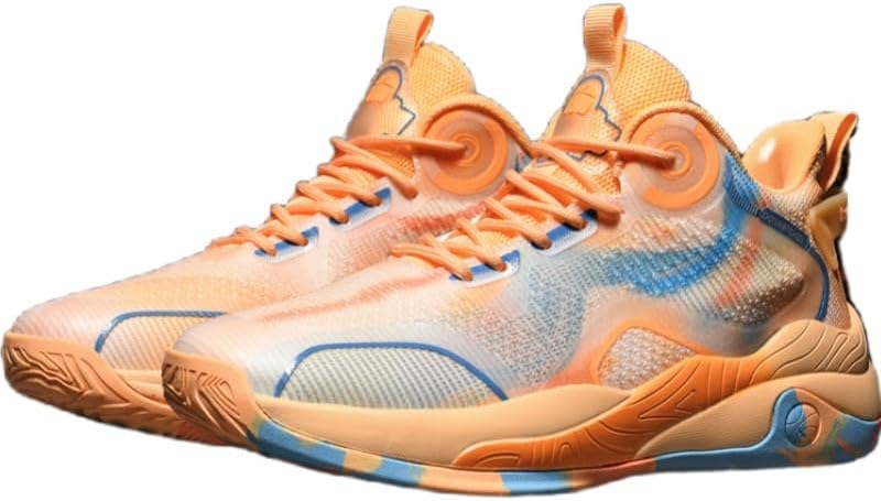 

Мужские спортивные кроссовки больших размеров с сетчатой дышащей подошвой, амортизирующей, износостойкой и толстой подошвой, подходят для баскетбола, бега и занятий в спортзале Clolinde, желтый