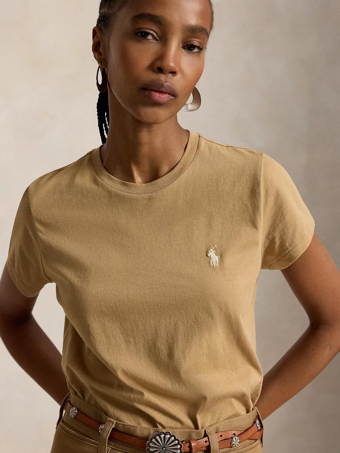 Рубашка Polo Ralph Lauren коричневого цвета — фото 2