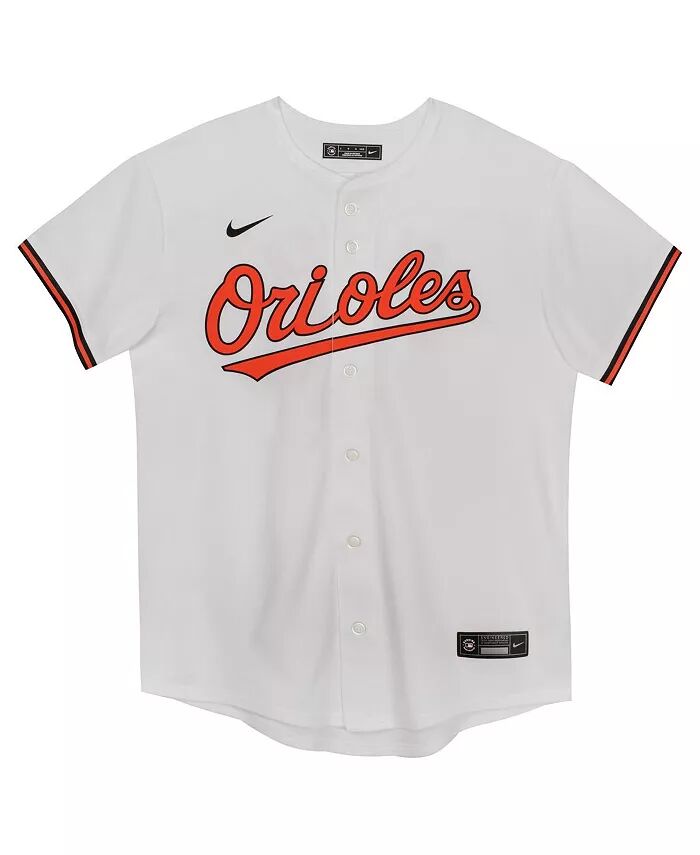 Дошкольный Эдли Ратчман Белая майка для домашней игры Baltimore Orioles Nike — фото 3