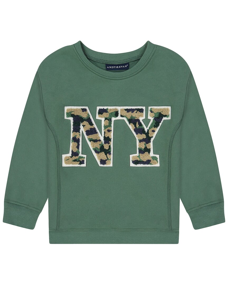 

Энди и Эван Ченил Свитшот Andy & Evan, зеленый