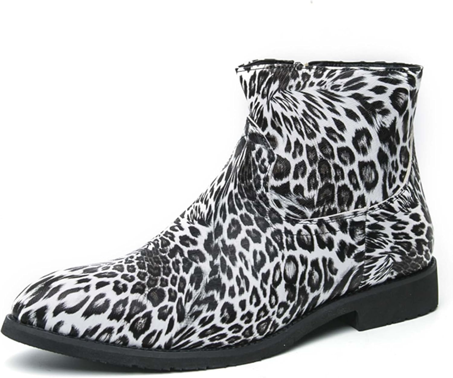 

Мужские ботинки челси, модные, персонализированные, с острым носком, для делового, повседневного и формального стиля, с противоскользящим покрытием, для офисной униформы, вечеринок, танцев, свадеб, высокие кожаные ботинки Generic, черный/серый