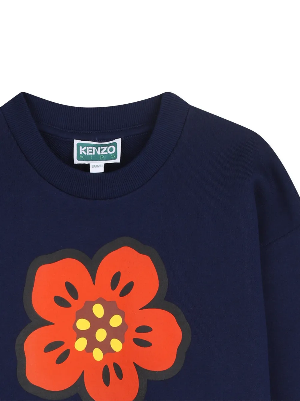 Толстовка Boke Flower Kenzo Kids, синий — фото 3