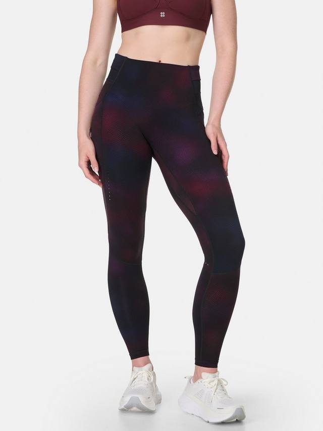 

Леггинсы Runners с высокой талией Sweaty Betty, Red Pixel Fade Print