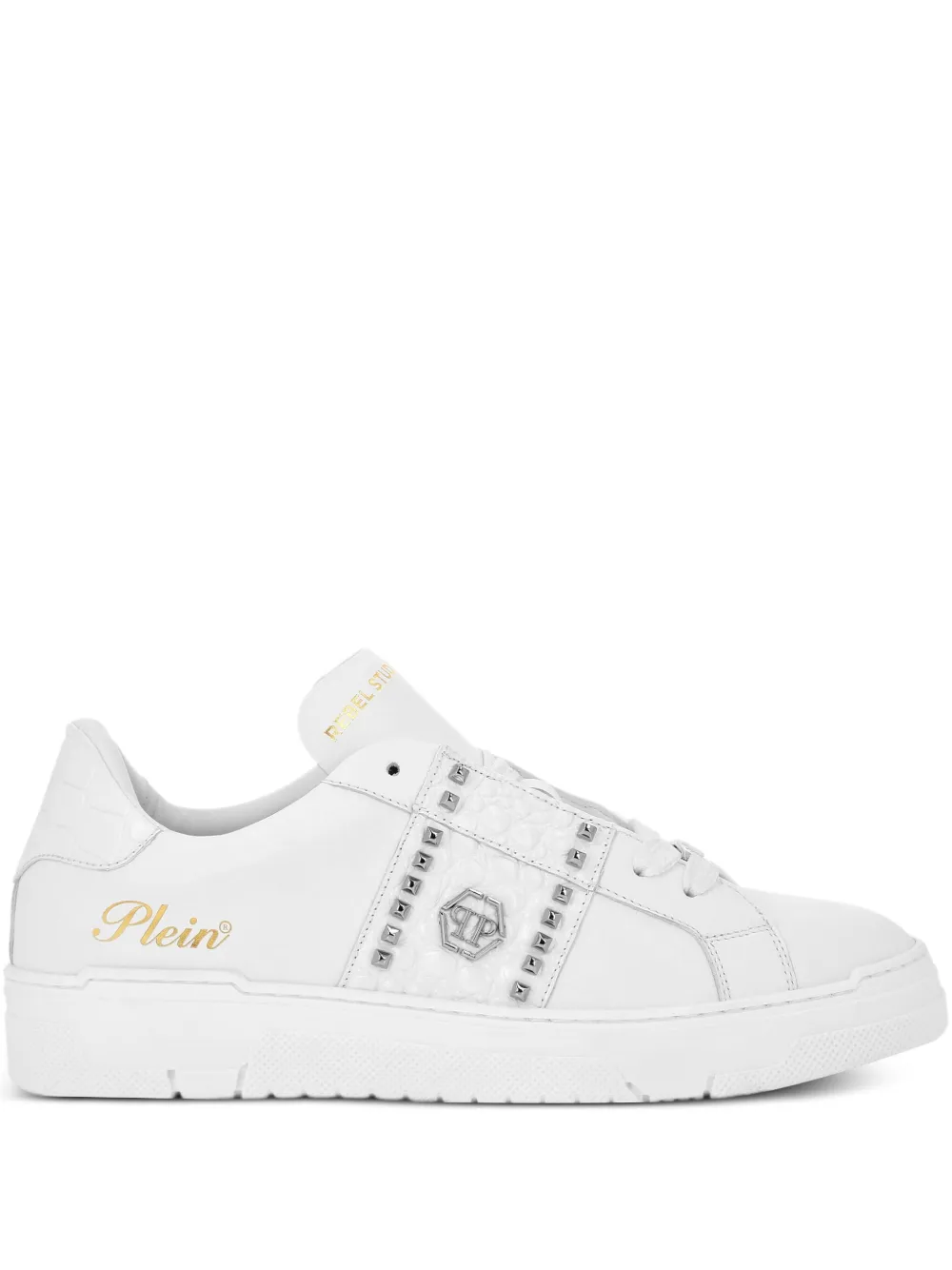

Кроссовки с заклепками Philipp Plein, белый