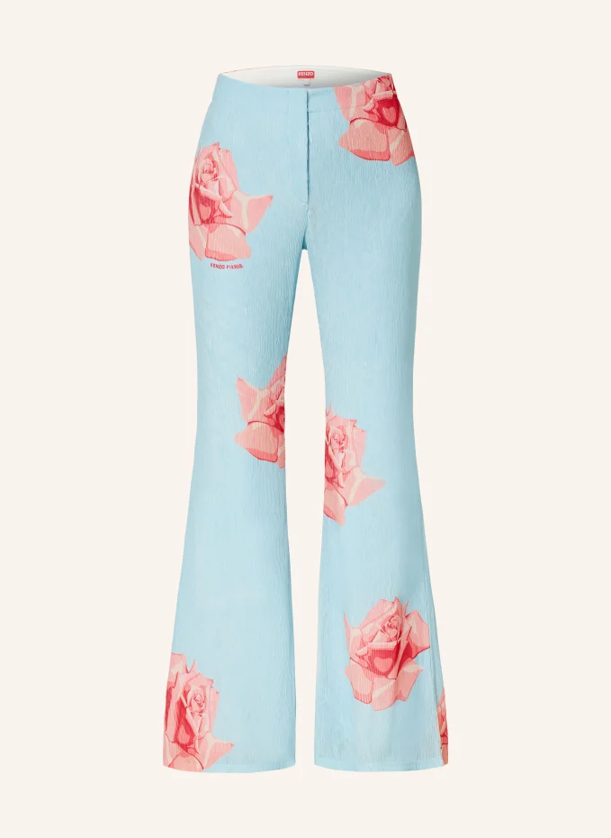 

Плиссированные брюки Kenzo, красный