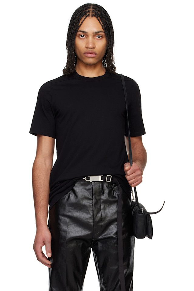 

Футболка короткая Hollywood level Rick Owens, черный