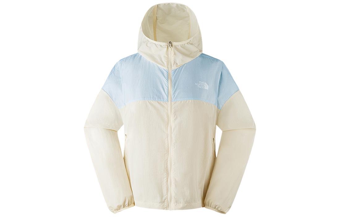 

THE NORTH FACE Дышащая быстросохнущая ветрозащитная одежда с защитой от ультрафиолета женская синий бежевый мультиколор, Blue Beige Multicolor