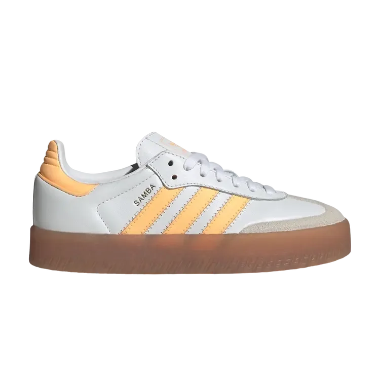 Adidas Sambae J 'Cloud White Acid Orange Gold Metallic'